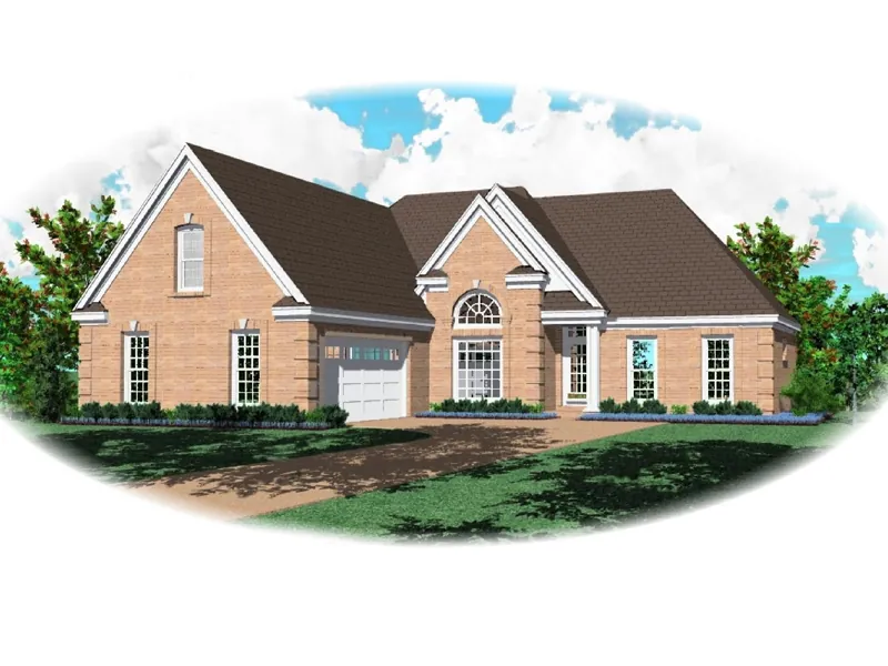 Neoclassical House Plan Front of Home - Kildare Traditional Home 087D-1304 - Search House Plans and More