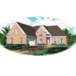 Traditional House Plan Front of Home - Kildare Traditional Home 087D-1304 - Search House Plans and More