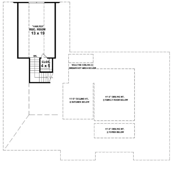 Country House Plan Second Floor - Baltic Traditional Home 087D-1320 - Search House Plans and More