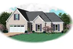 Country House Plan Front of Home - Lake Crest Traditional Home 087D-1337 - Shop House Plans and More