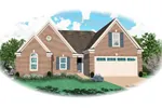 Traditional House Plan Front of Home - Reynosa Country Home 087D-1342 - Shop House Plans and More