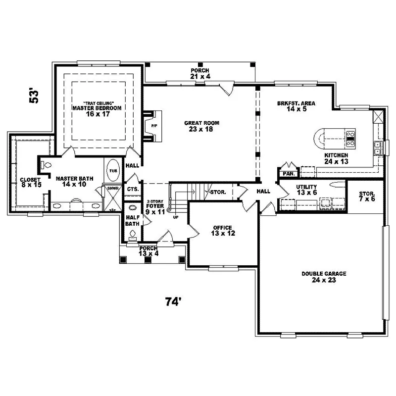 Luxury House Plan First Floor - Loire Valley Luxury Home 087D-1354 - Shop House Plans and More