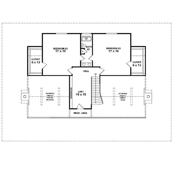 Luxury House Plan Second Floor - Sherwin Creek Country Home 087D-1359 - Shop House Plans and More