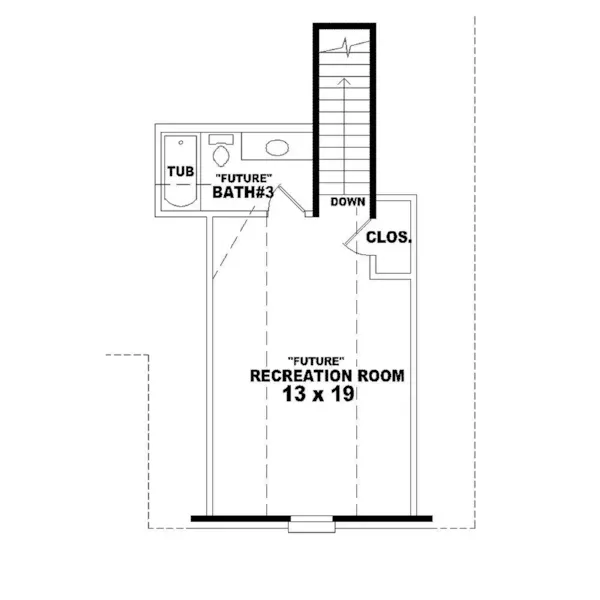 Southern House Plan Optional Second Floor - Sunnen Place Ranch Home 087D-1361 - Shop House Plans and More