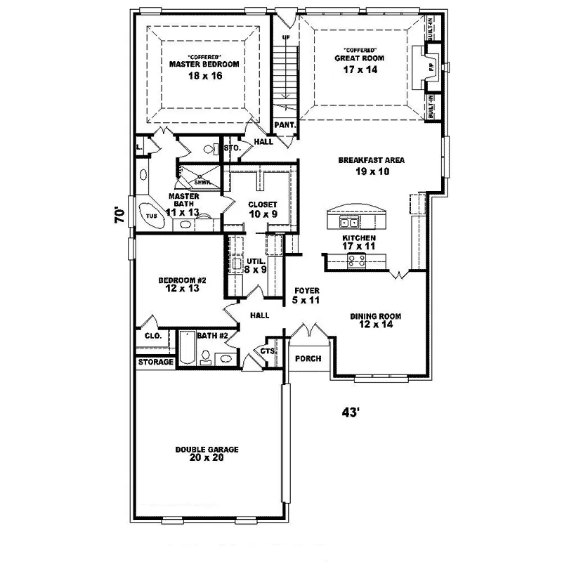 Luxury House Plan First Floor - Normandy Manor European Home 087D-1362 - Shop House Plans and More