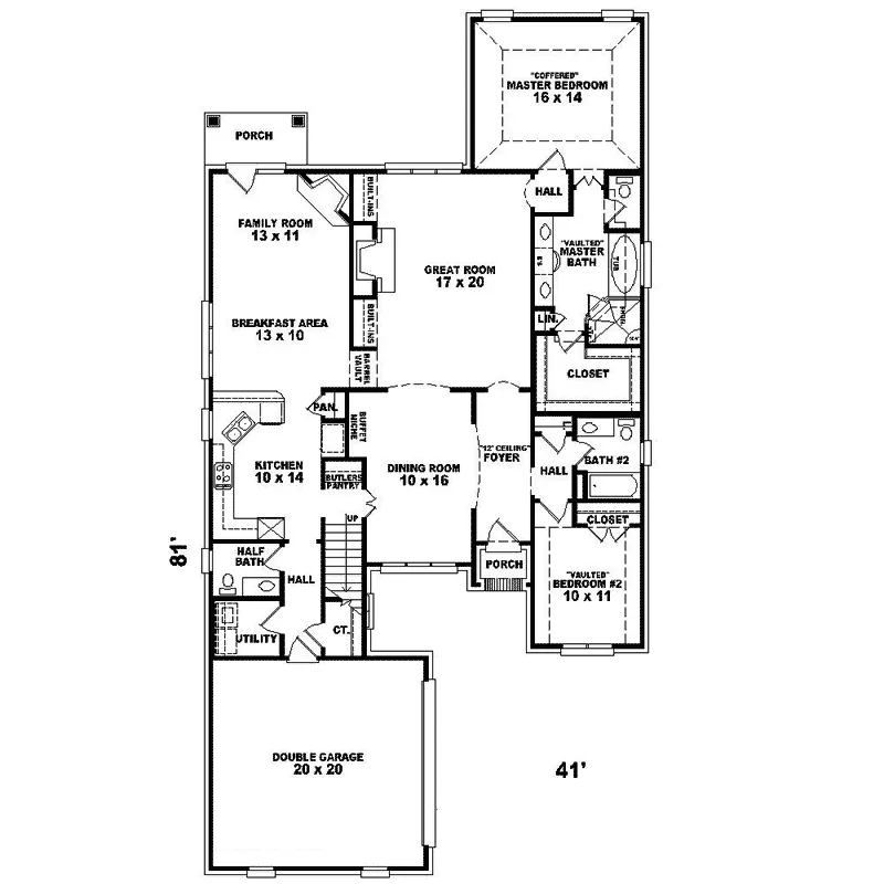 Luxury House Plan First Floor - Drew Manor European Home 087D-1368 - Search House Plans and More