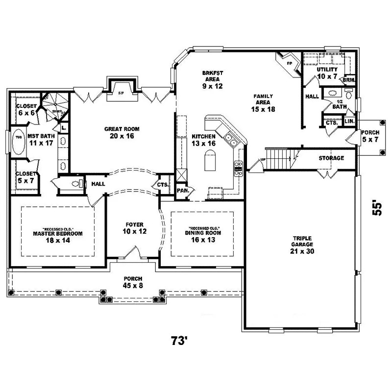 Cape Cod & New England House Plan First Floor - Grand Forest Luxury Home 087D-1383 - Search House Plans and More
