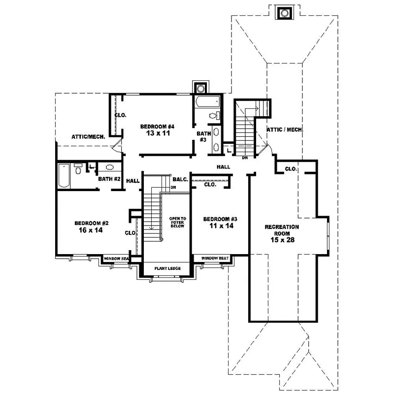 Country House Plan Second Floor - Millstandt Luxury Home 087D-1390 - Shop House Plans and More