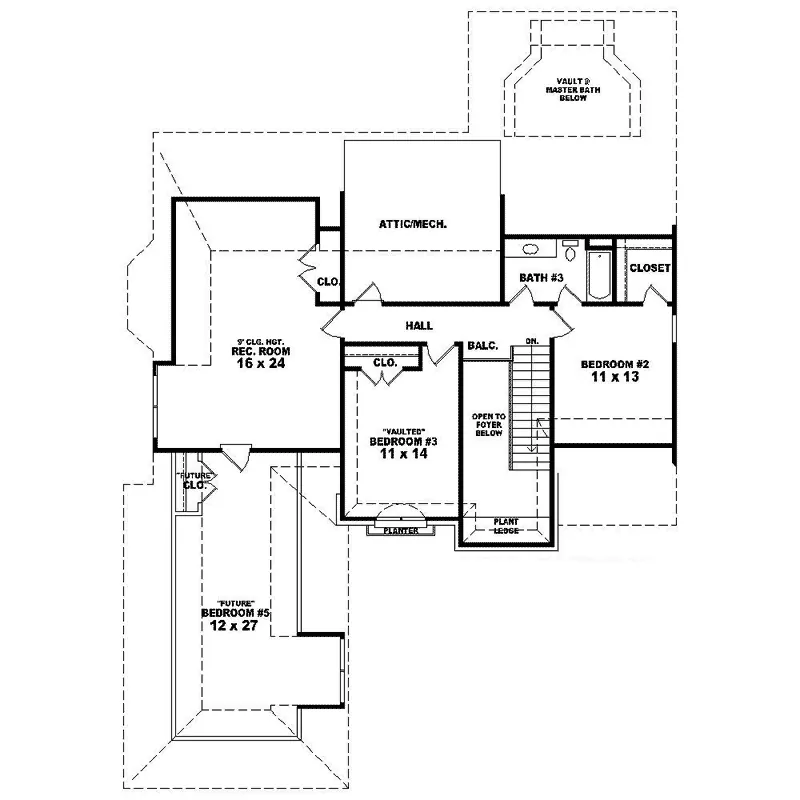 Luxury House Plan Second Floor - Marney Place European Home 087D-1405 - Shop House Plans and More