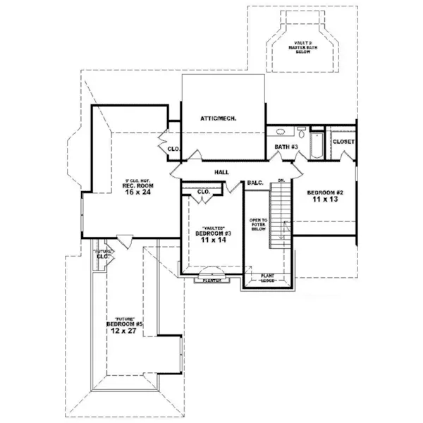 Luxury House Plan Second Floor - Marney Place European Home 087D-1405 - Shop House Plans and More