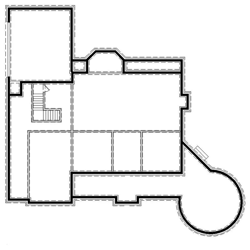 Country House Plan Lower Level Floor - Arvilla Victorian Farmhouse 087D-1407 - Search House Plans and More