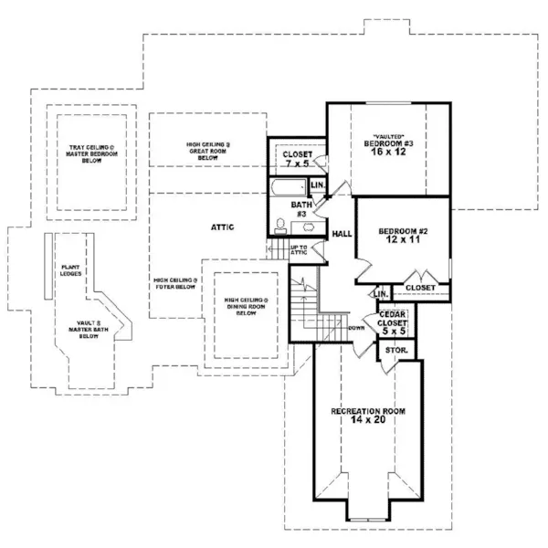 Country House Plan Second Floor - Bohemia Manor European Home 087D-1417 - Search House Plans and More