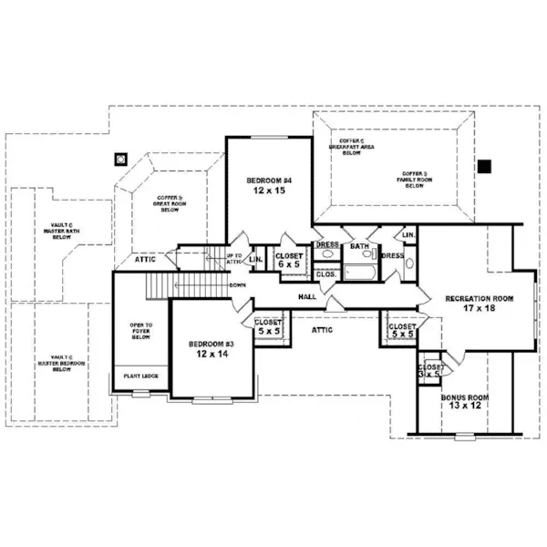 Luxury House Plan Second Floor - Hooper Hollow Luxury Home 087D-1420 - Search House Plans and More