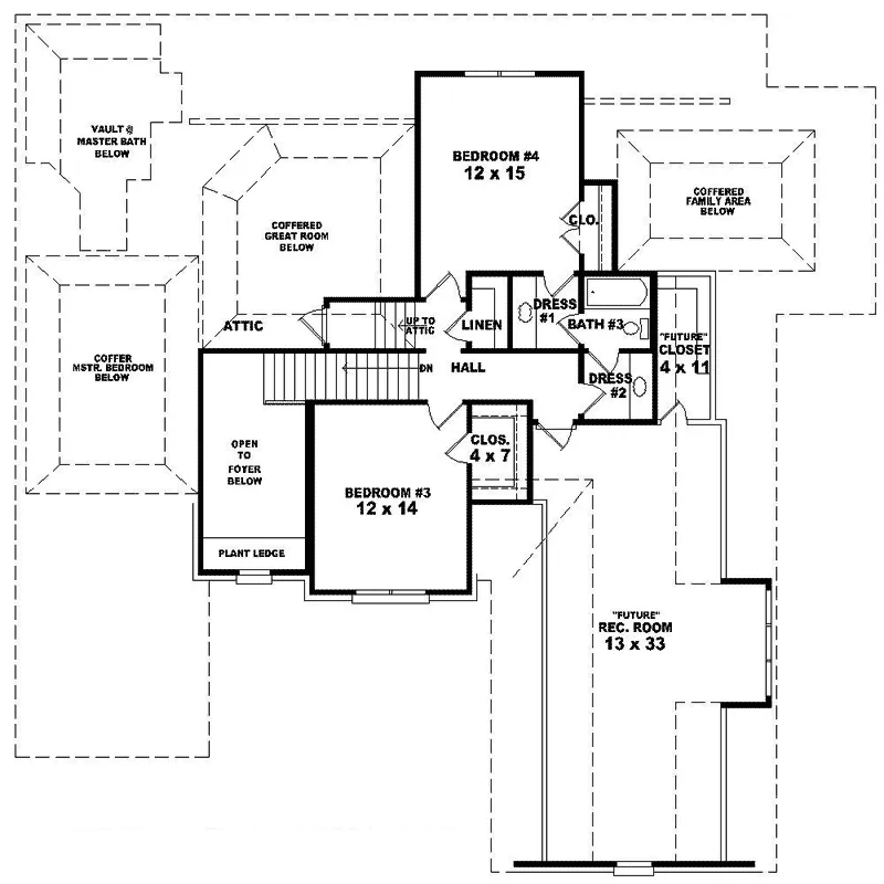 Traditional House Plan Second Floor - Anglesey Luxury Home 087D-1421 - Search House Plans and More