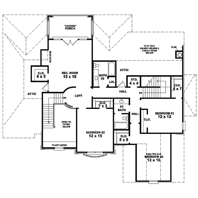 Southern House Plan Second Floor - Bayonne Manor Luxury Home 087D-1440 - Search House Plans and More