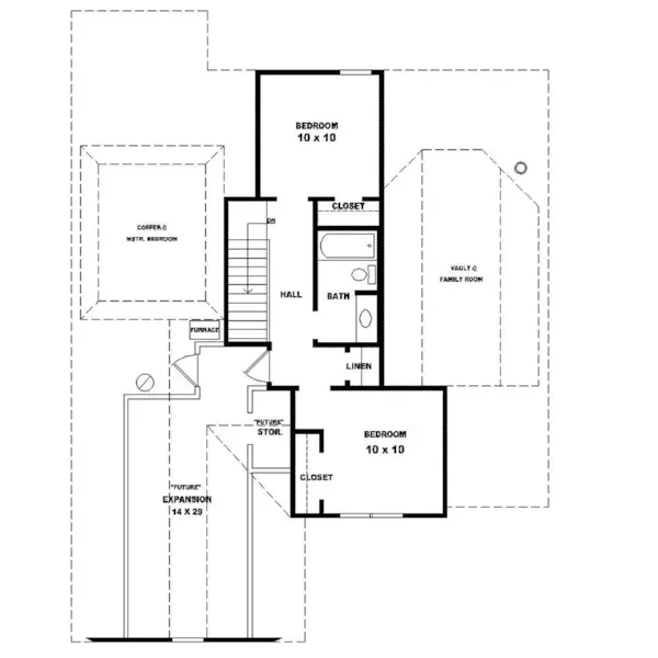 Country House Plan Second Floor - Fenster Traditional Home 087D-1502 - Search House Plans and More