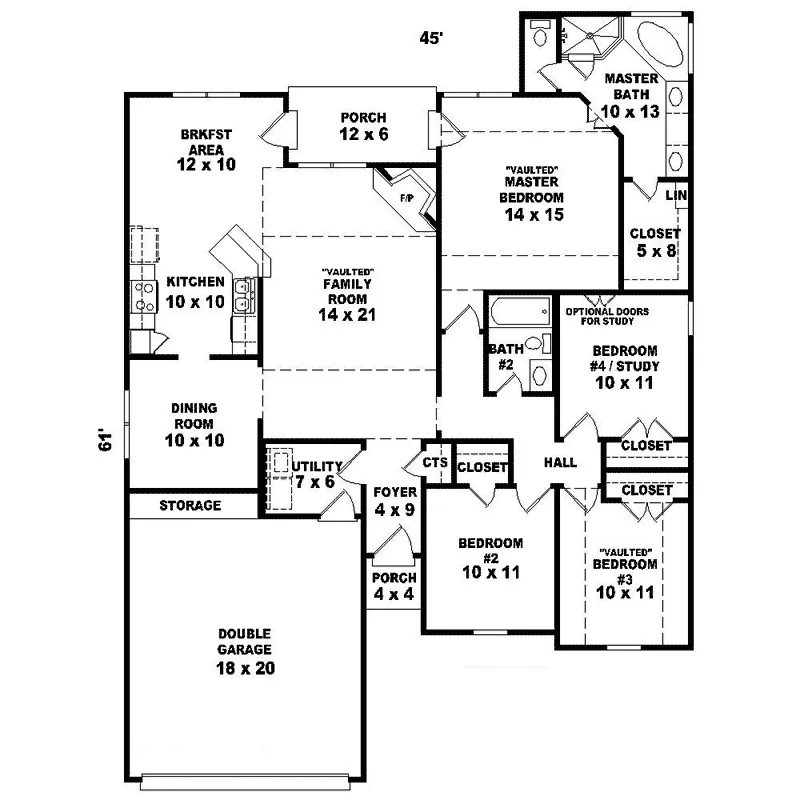 Traditional House Plan First Floor - Topsfield Farm Country Home 087D-1539 - Shop House Plans and More