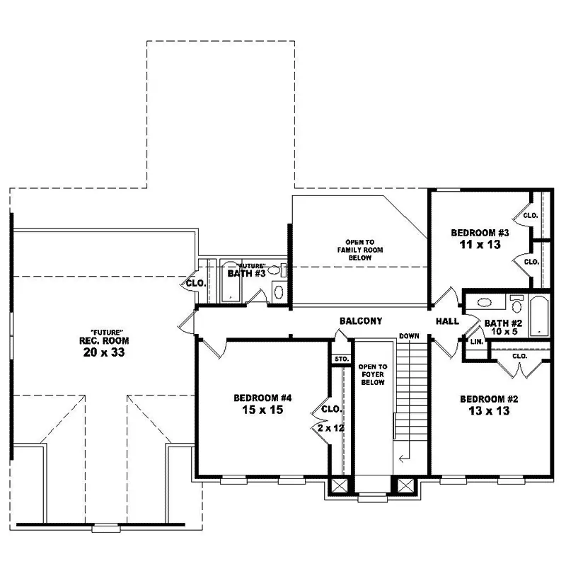 Greek Revival House Plan Second Floor - Kiana Greek Revival Home 087D-1566 - Search House Plans and More