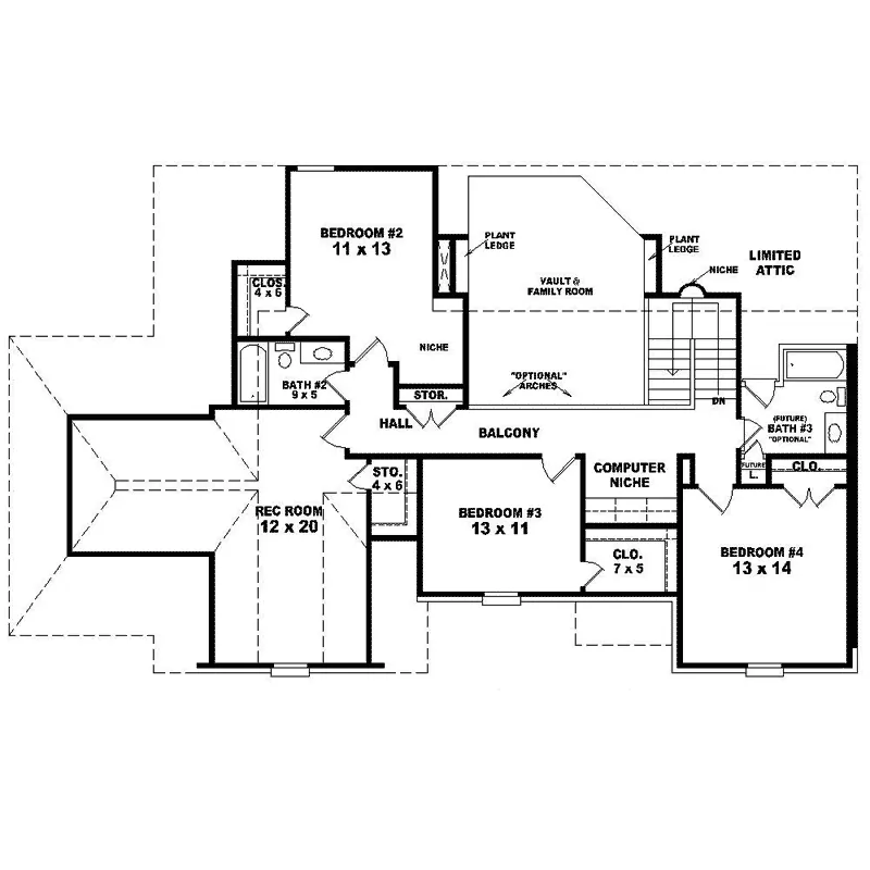 Luxury House Plan Second Floor - Gloria Place European Home 087D-1571 - Search House Plans and More