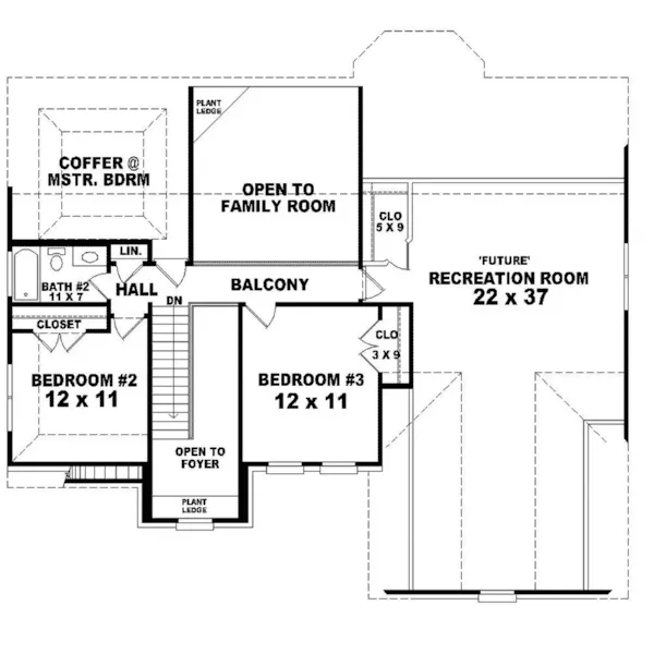 European House Plan Second Floor - Holman Way English Cottage Home 087D-1591 - Search House Plans and More