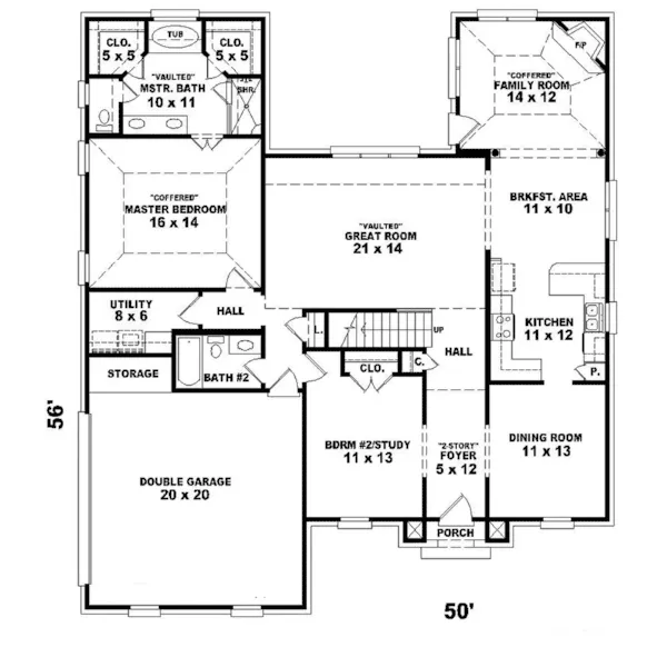 Traditional House Plan First Floor - Talona Georgian Style Home 087D-1596 - Shop House Plans and More