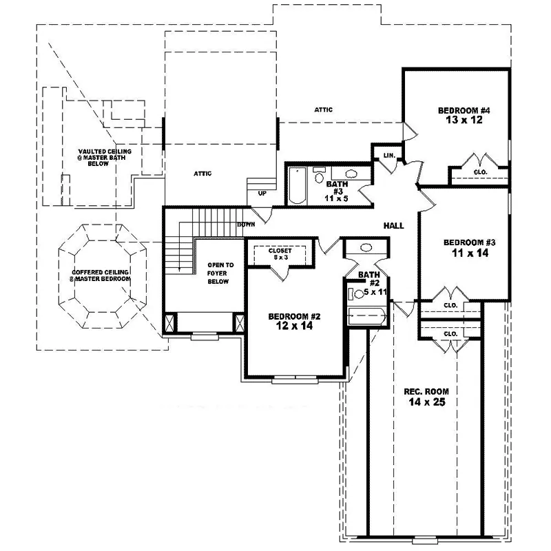 Country House Plan Second Floor - Dunwoody Southern Luxury Home 087D-1616 - Search House Plans and More