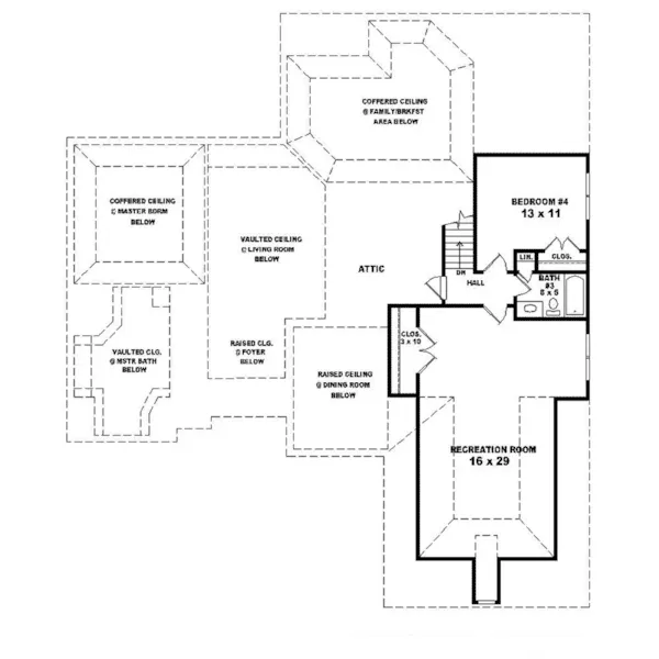 Country House Plan Second Floor - Shady Ridge Luxury Country Home 087D-1632 - Shop House Plans and More