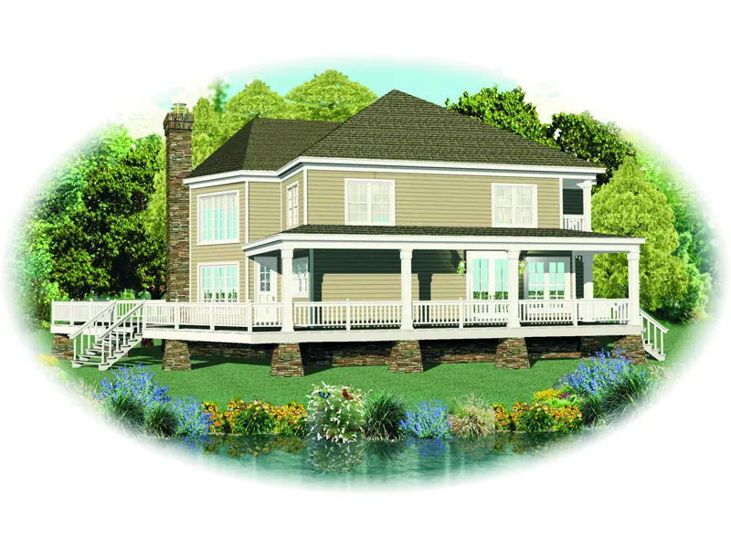 Luxury House Plan Front of Home - Pinehurst Hill Lake Home 087D-1669 - Shop House Plans and More