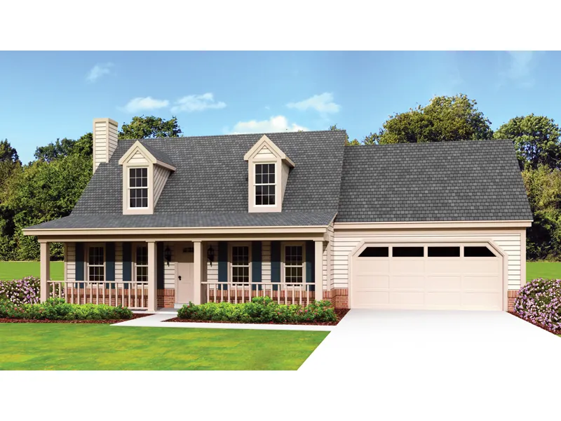 Southern House Plan Front of Home - Florence Hill Acadian Home 087D-1671 - Search House Plans and More