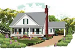 Cabin & Cottage House Plan Front of Home - Grayson Place Country Home 087D-1672 - Search House Plans and More