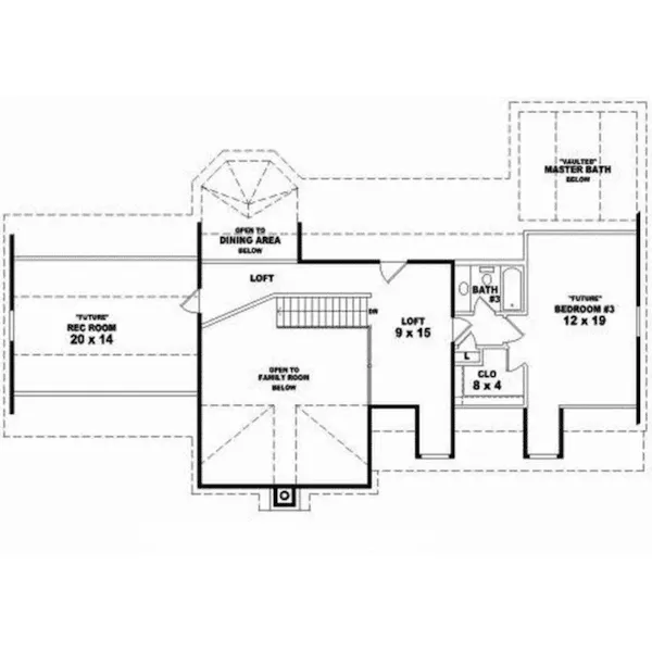 Farmhouse Plan Second Floor - Glen Cove Rustic Ranch Home 087D-1676 - Search House Plans and More