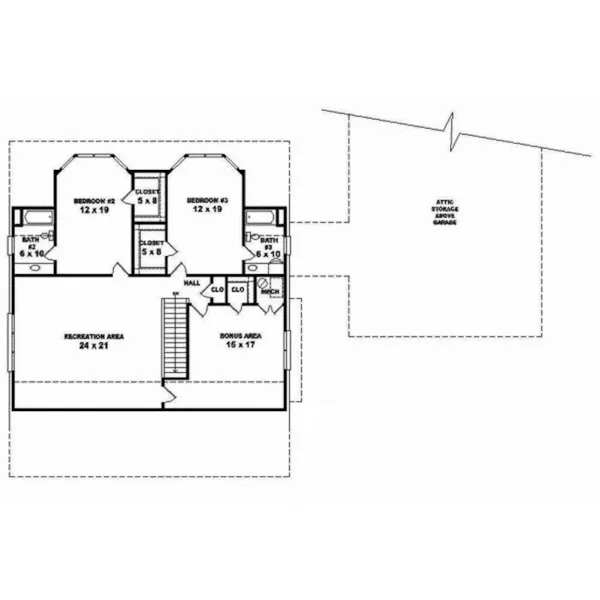 Country House Plan Second Floor - Fawn Meadow Country Farmhouse 087D-1677 - Search House Plans and More