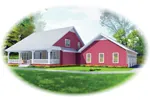 Country House Plan Front of Home - Fawn Meadow Country Farmhouse 087D-1677 - Search House Plans and More