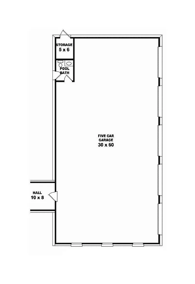 Country House Plan Garage Floor Plan - Fawn Meadow Country Farmhouse 087D-1677 - Search House Plans and More
