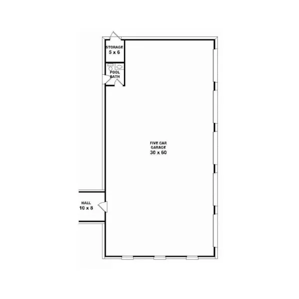 Country House Plan Garage Floor Plan - Fawn Meadow Country Farmhouse 087D-1677 - Search House Plans and More