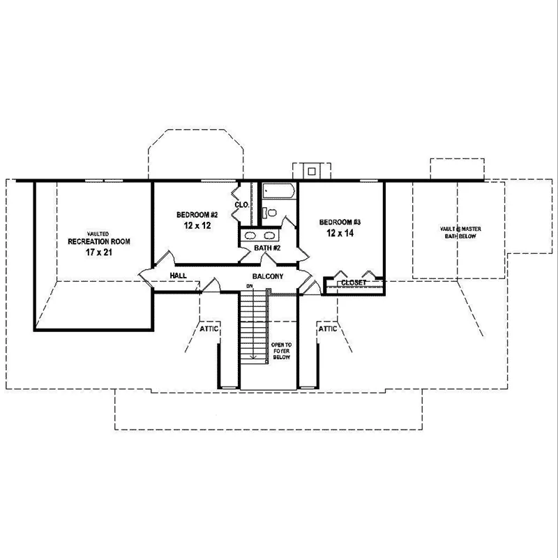 Country House Plan Second Floor - Kehrs Ridge Southern Home 087D-1681 - Search House Plans and More
