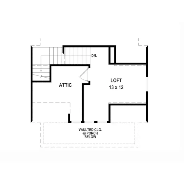 Vacation House Plan Second Floor - Janie Modern Farmhouse Cottage 087D-1682 - Shop House Plans and More