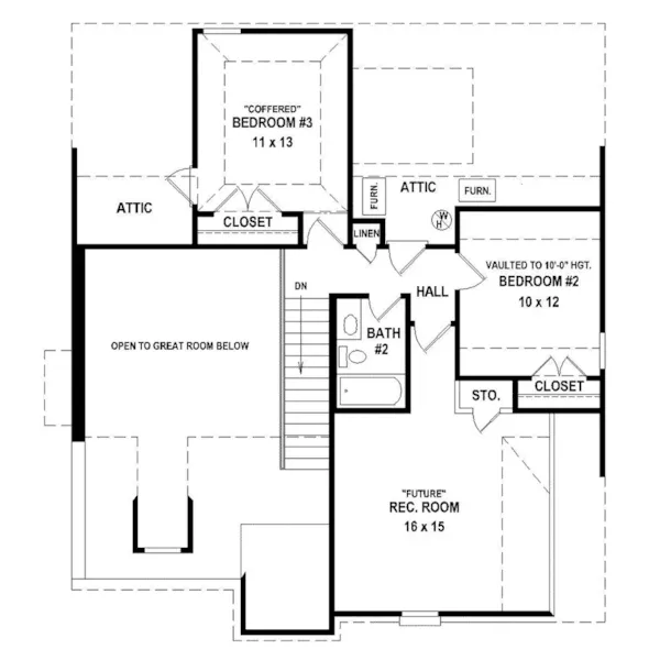 Country House Plan Second Floor - 087D-1683 - Shop House Plans and More