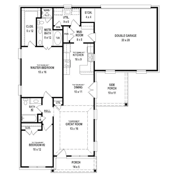 Country House Plan First Floor - 087D-1685 - Shop House Plans and More