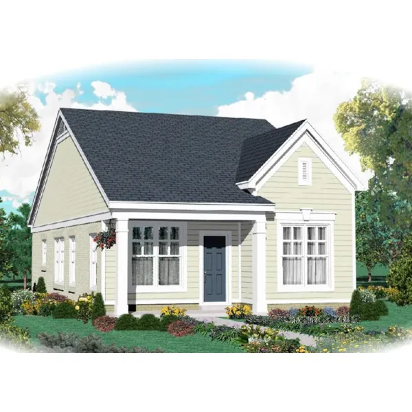 Country House Plan Front of Home - 087D-1685 - Shop House Plans and More