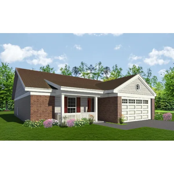 Traditional House Plan Front of Home - 087D-1688 - Shop House Plans and More