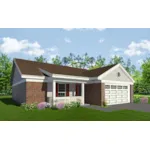 Traditional House Plan Front of House 087D-1688