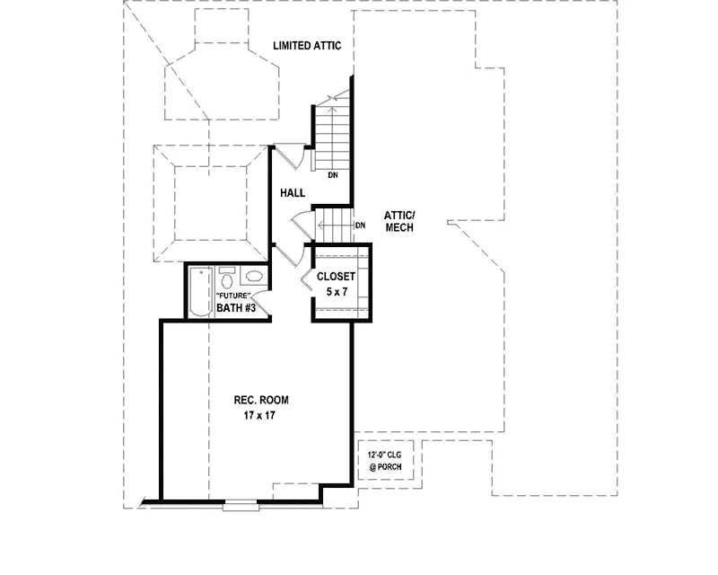 Shingle House Plan Second Floor - 087D-1692 - Shop House Plans and More