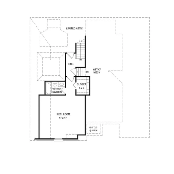 Arts & Crafts House Plan Second Floor - 087D-1692 - Shop House Plans and More