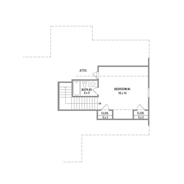 Country House Plan Second Floor - 087D-1693 - Shop House Plans and More