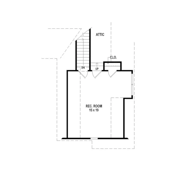 Rustic House Plan Second Floor - 087D-1694 - Shop House Plans and More