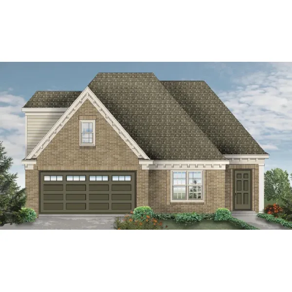 Country French House Plan Front of Home - 087D-1695 - Shop House Plans and More