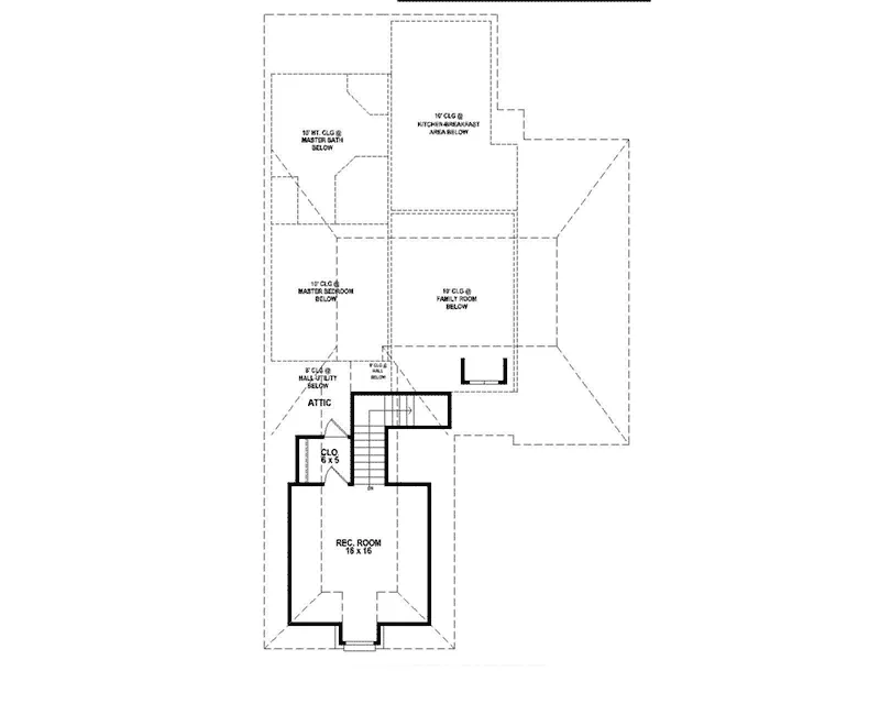 Traditional House Plan Second Floor - 087D-1697 - Shop House Plans and More