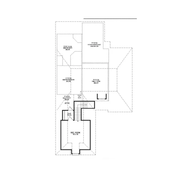 Traditional House Plan Second Floor - 087D-1697 - Shop House Plans and More