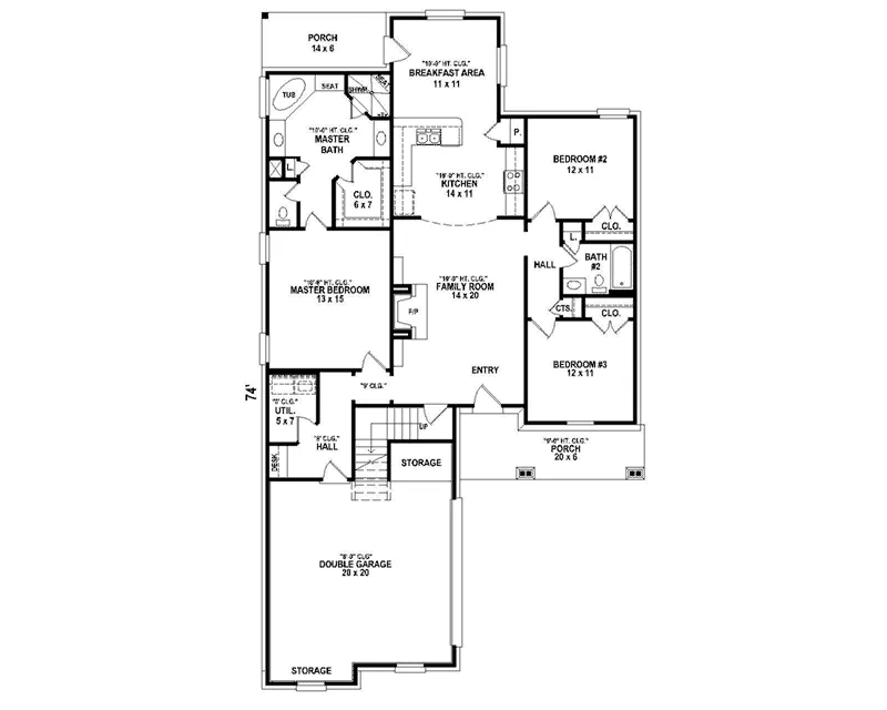 Country House Plan First Floor - 087D-1698 - Shop House Plans and More